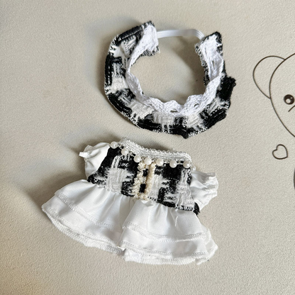 4inch bag charm cute custom clothes outfits - brown dress - 050730/050731
