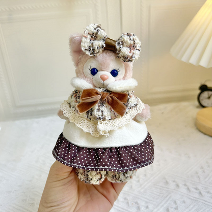 4inch bag charm cute custom clothes outfits - brown dress - 050730/050731