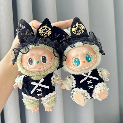 4inch bag charm cute custom clothes outfits - black sexy - 020215