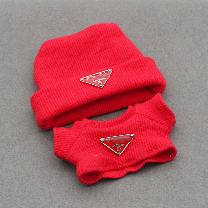 Labubu 4inch bag charm clothes outfits - P logo - 062351