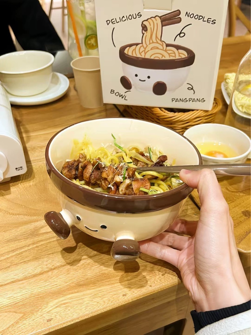 Adorable short leg bowl 1000ml- Functional Design - brown