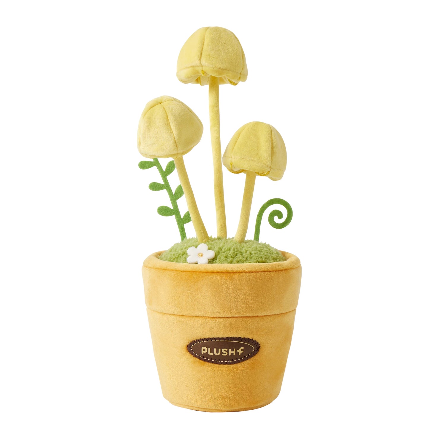 PlushWoods - Little Yellow Toadstool Mushroom Plant Plush (Marasmiellus luteus)