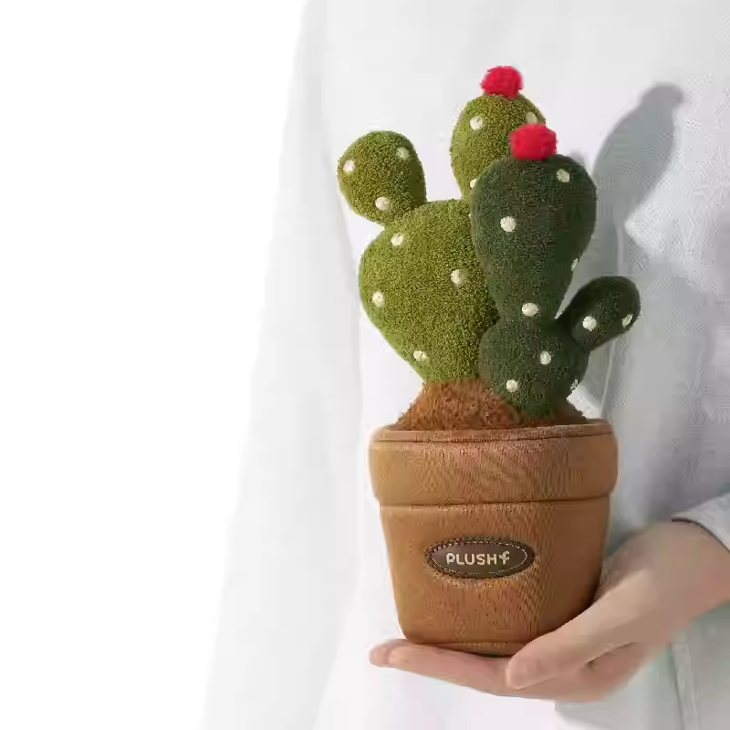 Plushf - Bunny Ear Cactus (Opuntia microdasys) plant plush