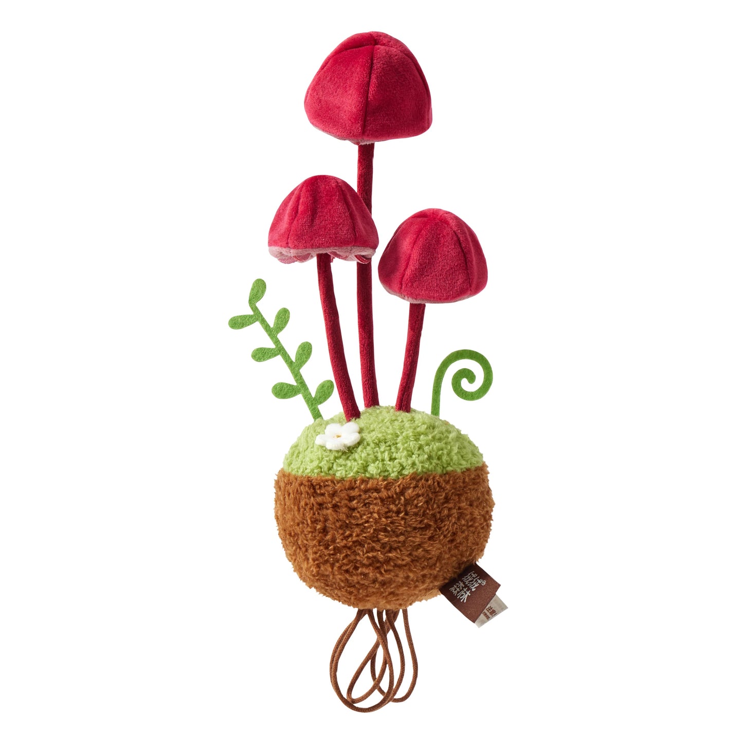 PlushWoods - Little Red Toadstool Mushroom Plant Plush (Marasmius Haematocephalus)