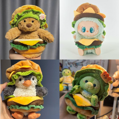 4inch bag charm cute custom clothes outfits - hamburger bodysuit - 052301