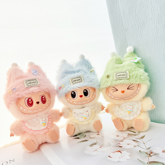 4inch bag charm cute custom clothes outfits - fluffy hat set - 050718/050719/050720/050721/050722