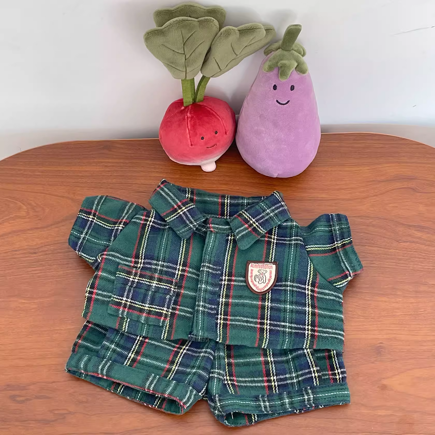 Bartholomew bear cute clothes outfits - Christmas green bedtime(medium/large/huge)