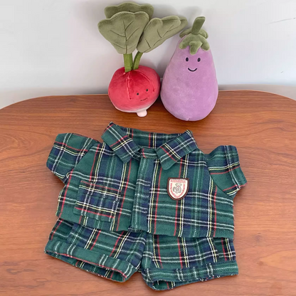 Bartholomew bear cute clothes outfits - Christmas green bedtime(medium/large/huge)
