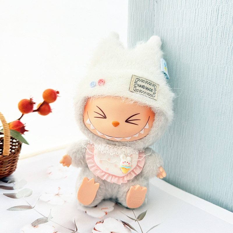 4inch bag charm cute custom clothes outfits - fluffy hat set - 050718/050719/050720/050721/050722