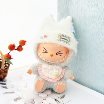 4inch bag charm cute custom clothes outfits - fluffy hat set - 050718/050719/050720/050721/050722