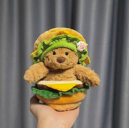 4inch bag charm cute custom clothes outfits - hamburger bodysuit - 052301