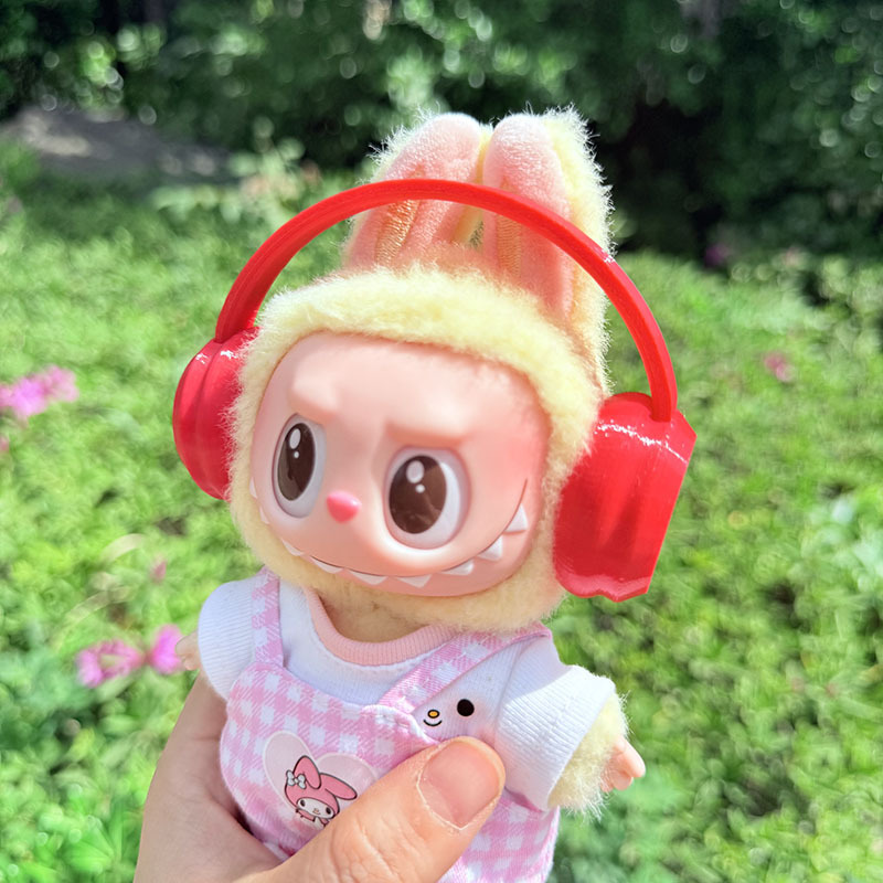 4inch bag charm cute custom fashion accessories - colorful headphone