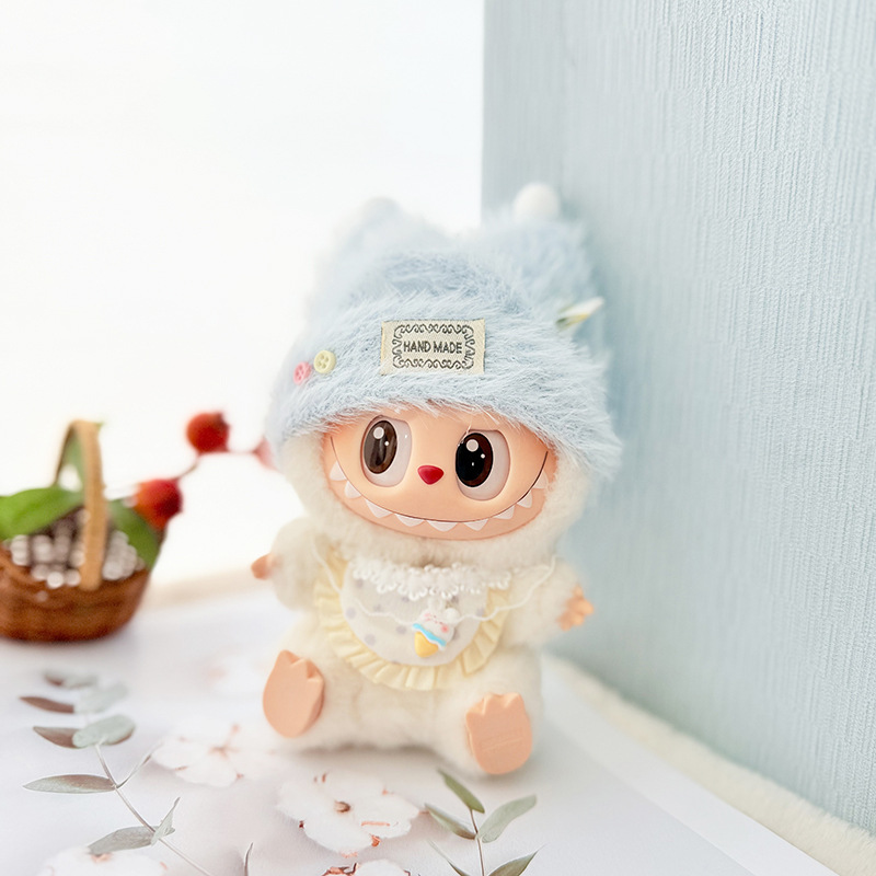 4inch bag charm cute custom clothes outfits - fluffy hat set - 050718/050719/050720/050721/050722