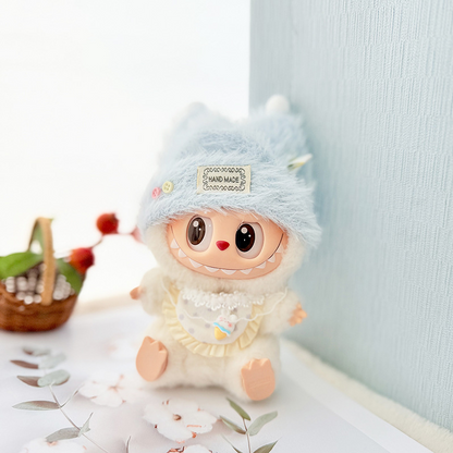 4inch bag charm cute custom clothes outfits - fluffy hat set - 050718/050719/050720/050721/050722