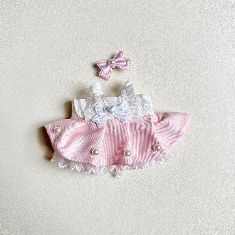 4inch bag charm cute custom clothes outfits - cute pink dress