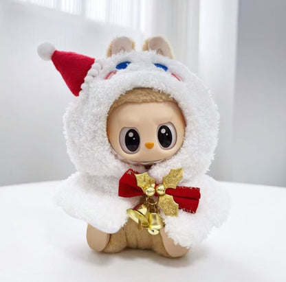 4inch bag charm cute custom clothes outfits - snowman cloak - 010104