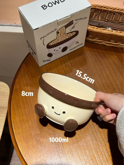 Adorable short leg bowl 1000ml- Functional Design - brown