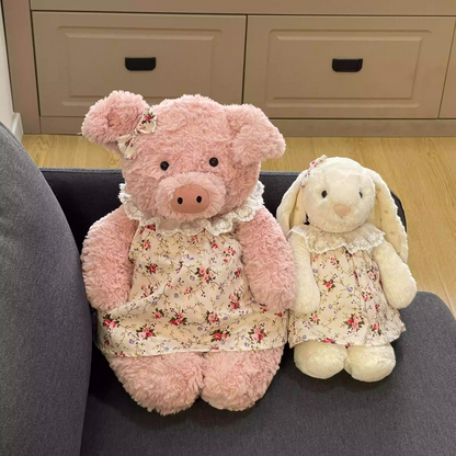 Bartholomew bear cute custom clothes outfits - Rose floral dress - FX27 (Medium/Large/Huge)