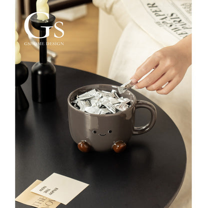Adorable coffee mug & milktea Organizer Tray – Key Storage Decorative Display Rack