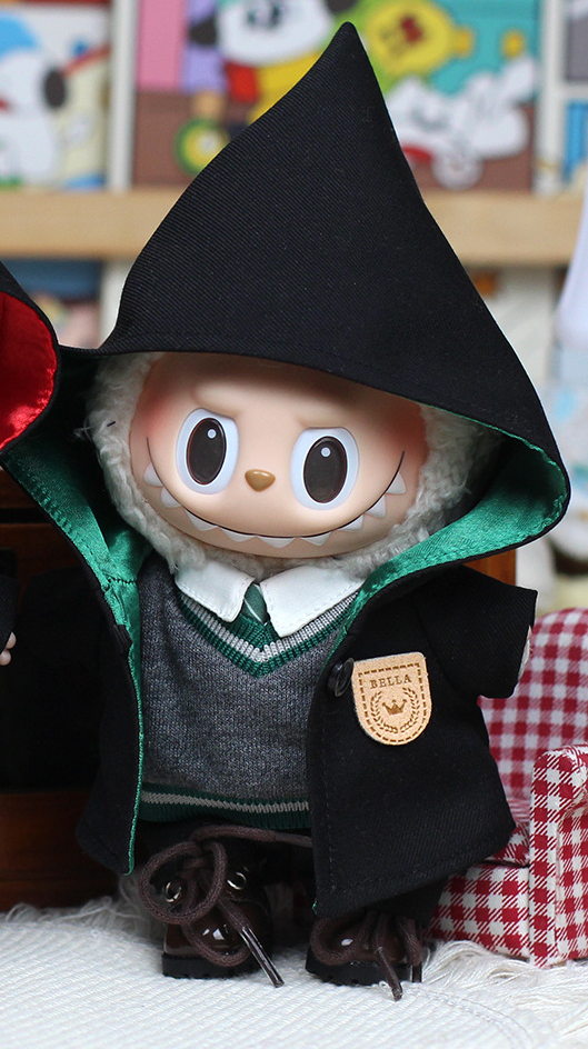 4inch bag charm cute custom clothes outfits - Wizardry school cloak set - 0523