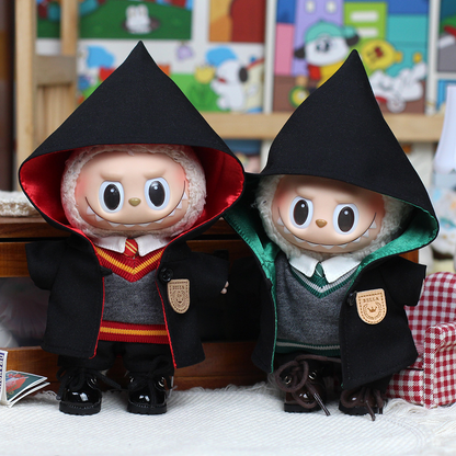 4inch bag charm cute custom clothes outfits - Wizardry school cloak set - 0523