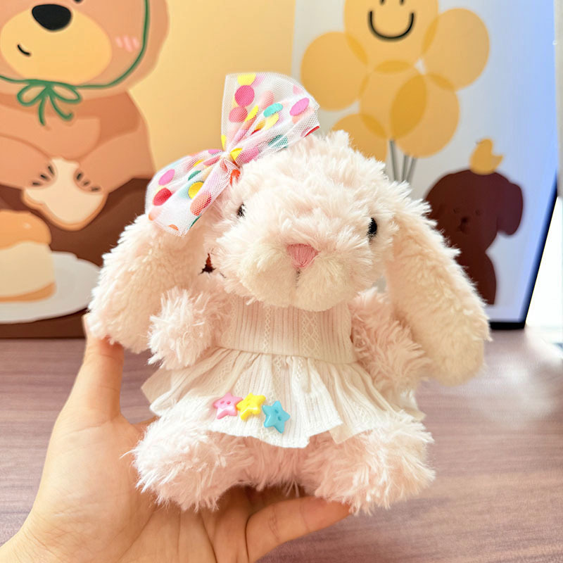 8inch jellycat yummy bunny plush cute custom clothes outfits - star dress - 0523