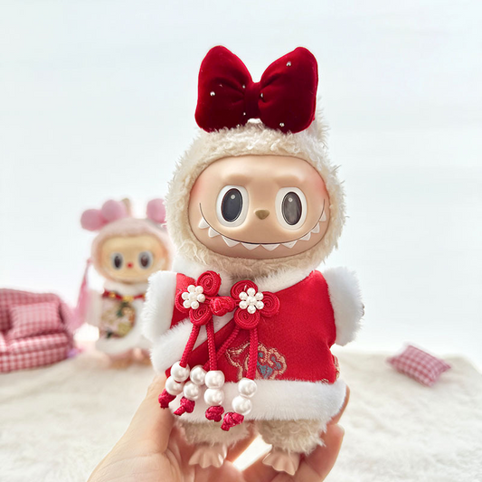 4inch bag charm cute custom clothes outfits - red new year sweater - 021811