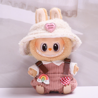 4inch bag charm cute custom clothes outfits - Camping overalls