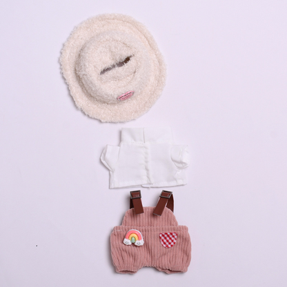 4inch bag charm cute custom clothes outfits - Camping overalls