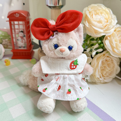 4inch bag charm cute custom clothes outfits - strawberry dress