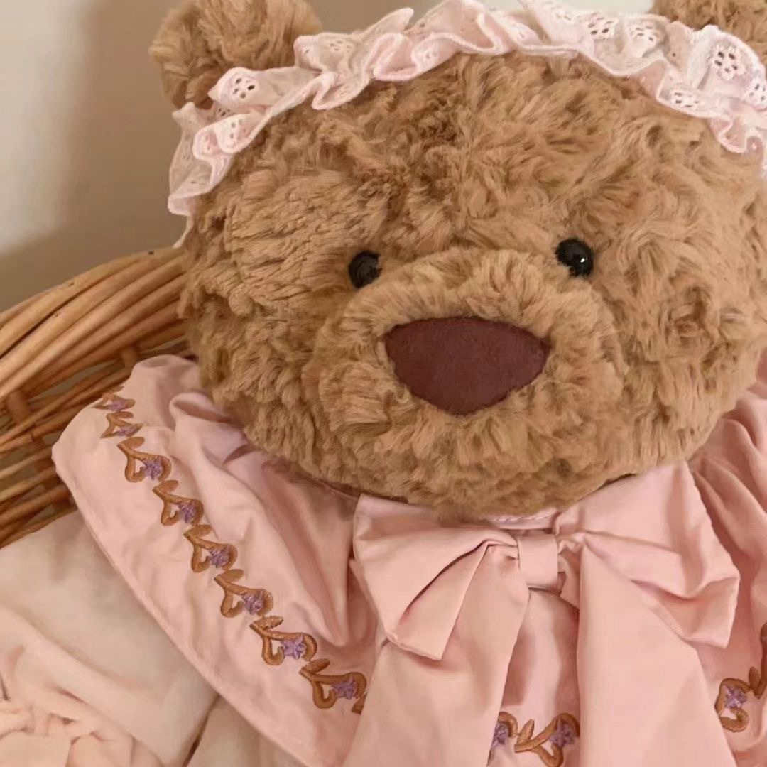 Medium bartholomew bear cute custom clothes outfits - pink pajamas