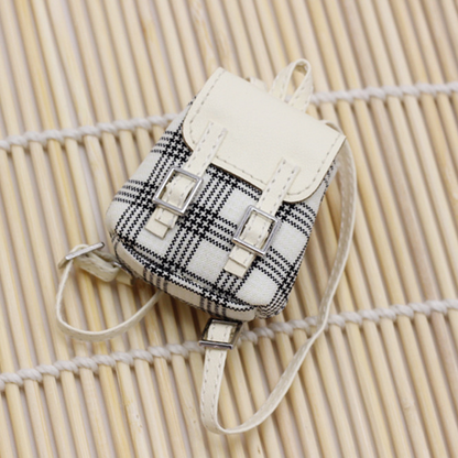 4inch bag charm cute custom bags - multiple color plaid backpacks - 0623B38-0623B44