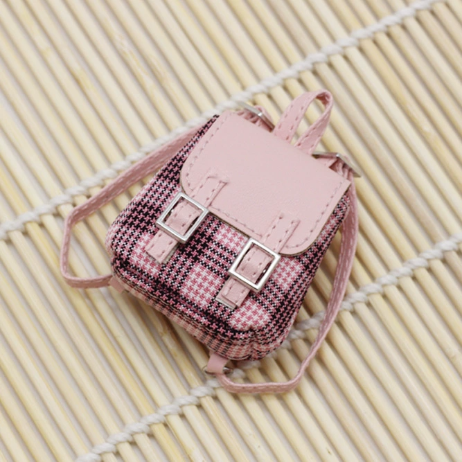 4inch bag charm cute custom bags - multiple color plaid backpacks - 0623B38-0623B44