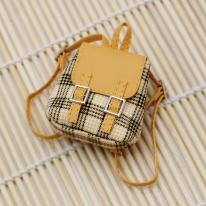 4inch bag charm cute custom bags - multiple color plaid backpacks - 0623B38-0623B44