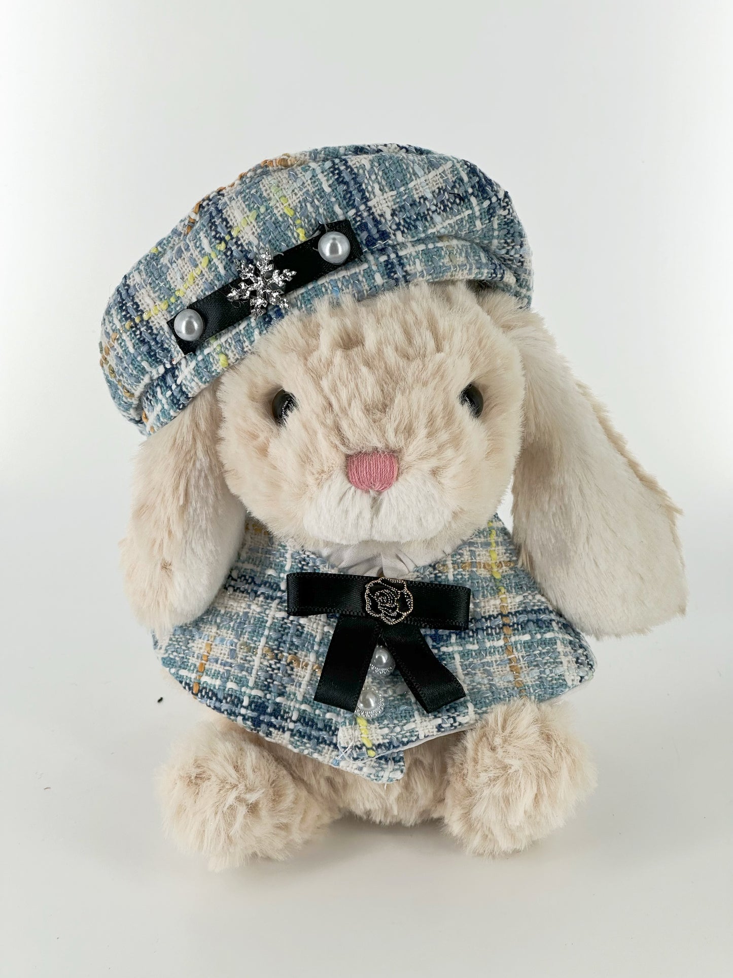 8inch jellycat yummy bunny plush cute custom clothes outfits - Chanel's style