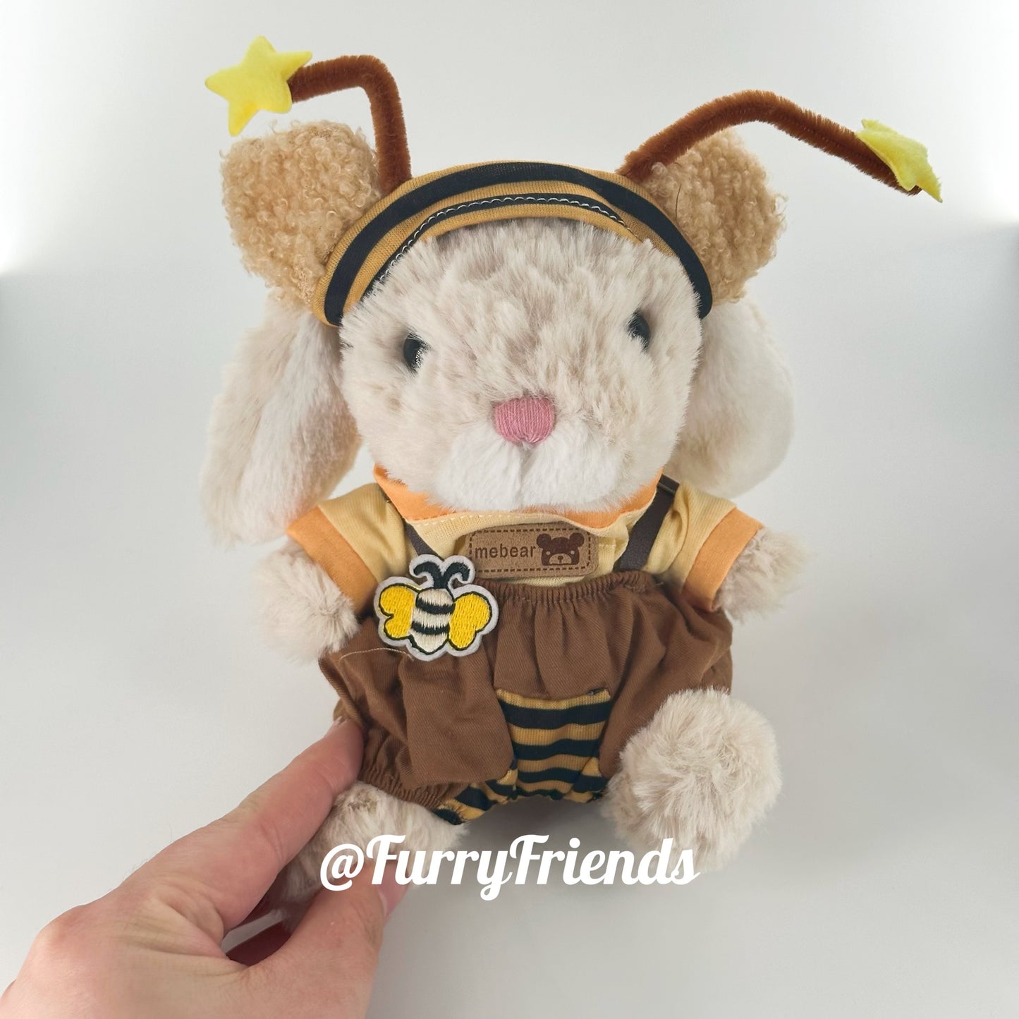 8inch plush cute custom clothes outfits - bee