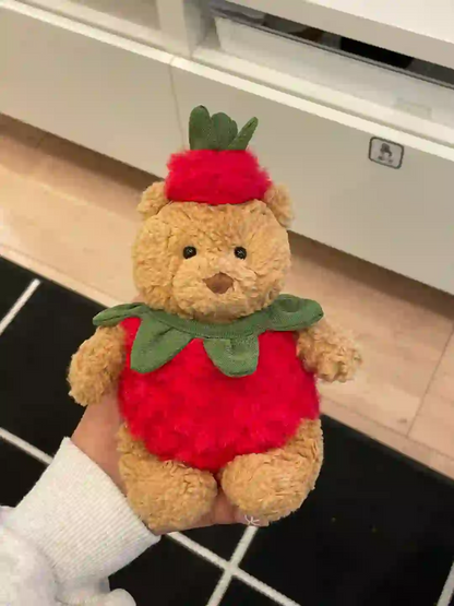 Bartholomew bear cute clothes outfits - strawberry(tiny/medium/large/huge)