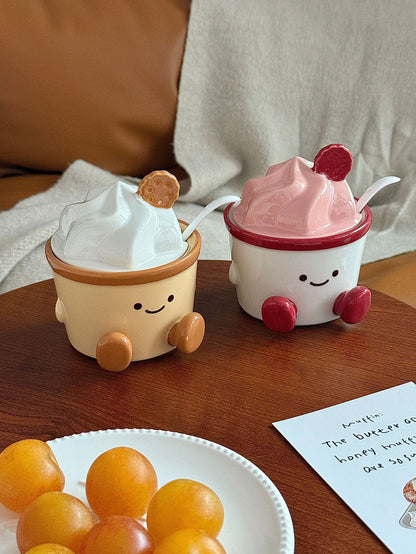 Amuseable Ceramic Salt and Seasoning Jar - Functional Design