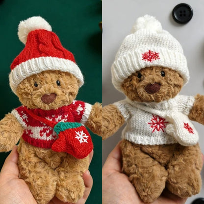 Bartholomew Bear/Yummy Bunny custom clothes outfits - Red/White Christmas Knit Sweater Set