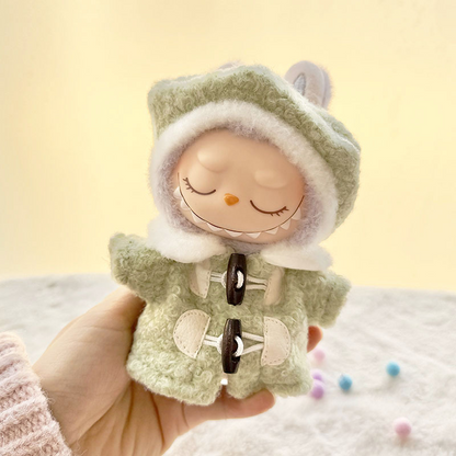 4inch bag charm cute custom clothes outfits - pink & green coat - 021826/021827
