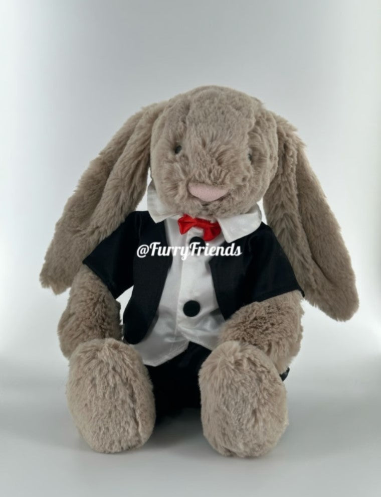 SALE - 12inch jellycat medium bashful bunny cute custom clothes outfits - wedding