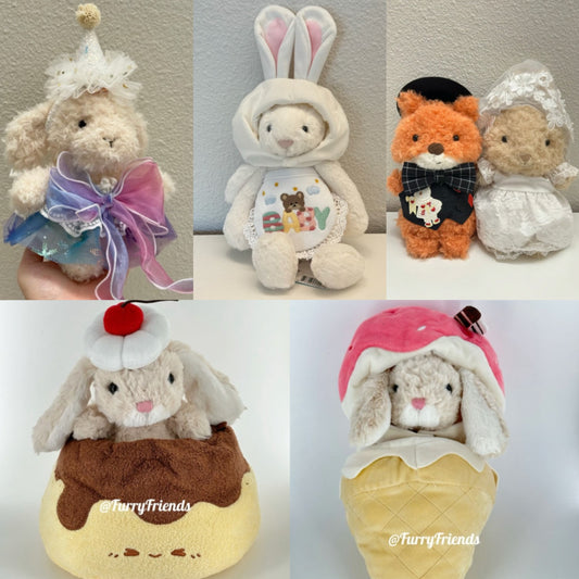 8inch jellycat plush cute custom clothes outfits