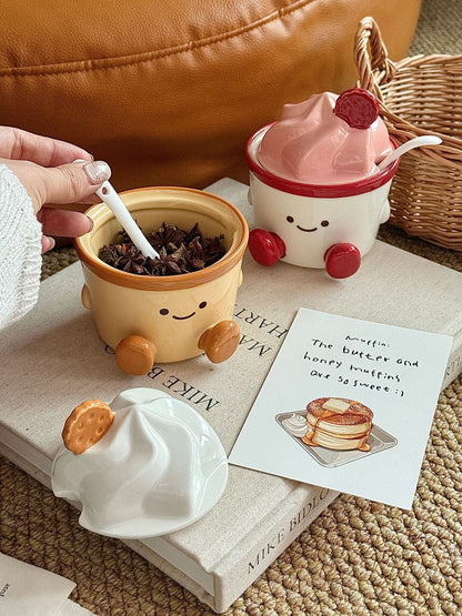 Amuseable Ceramic Salt and Seasoning Jar - Functional Design