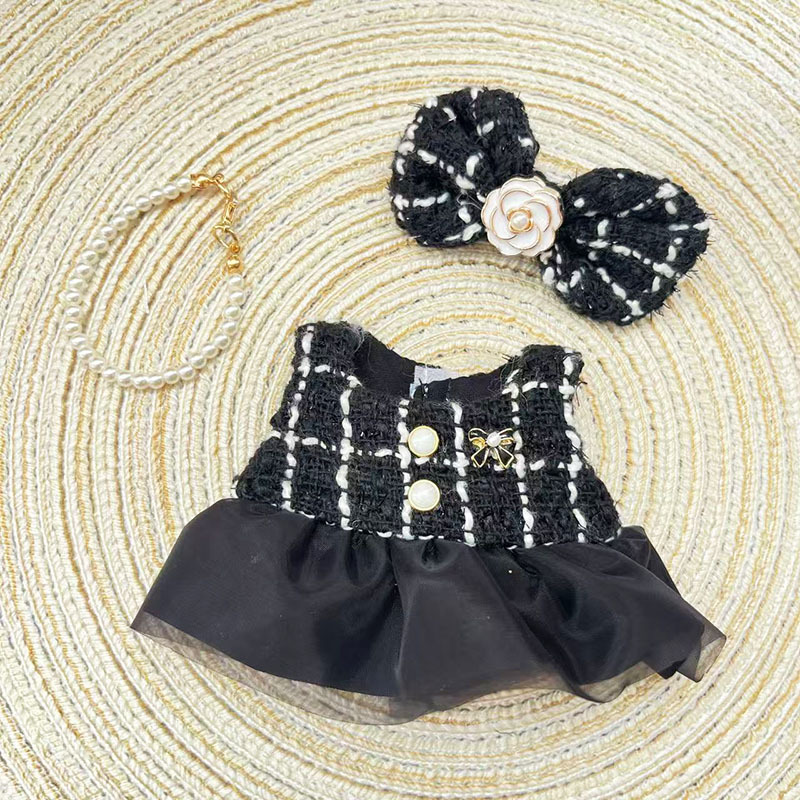 4inch bag charm cute custom clothes outfits - Elegant dress & necklace - 0523