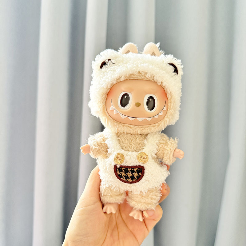 4inch bag charm cute custom clothes outfits - white bear