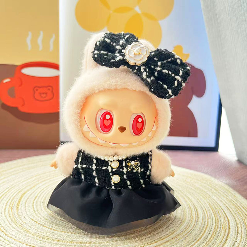4inch bag charm cute custom clothes outfits - Elegant dress & necklace - 0523
