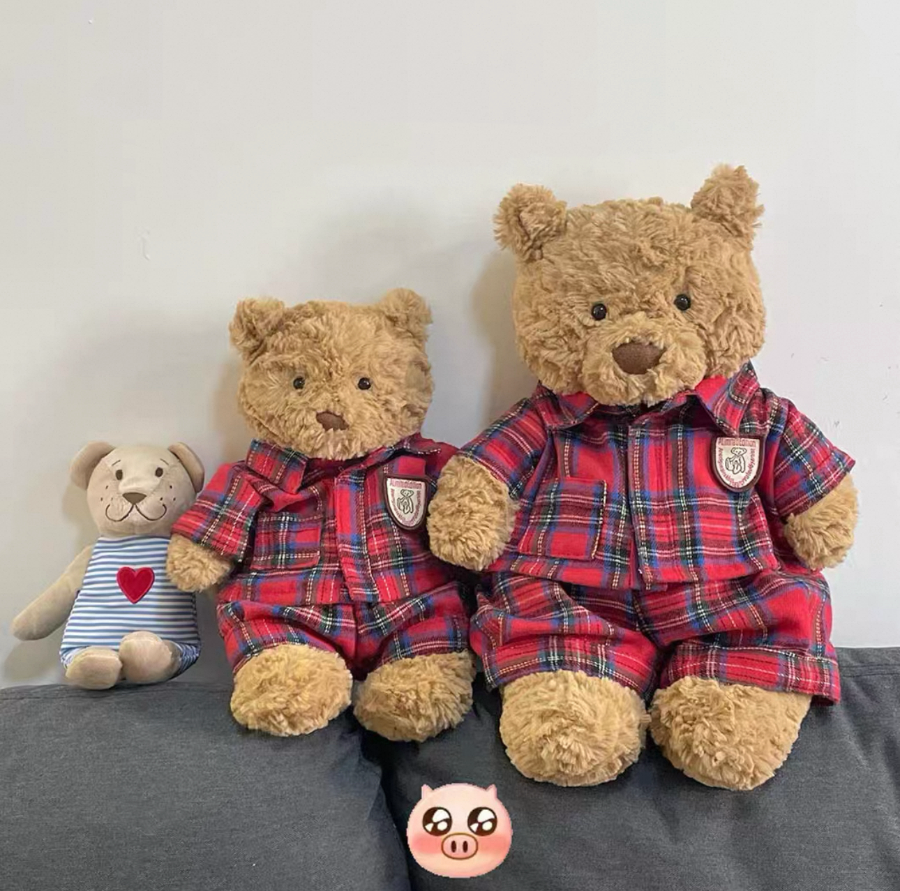 plush cute custom clothes outfits - Christmas bedtime(medium/large/huge)