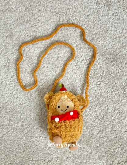 jellycat amusable peanut/small peanut penguin cute outfit - Christmas bear