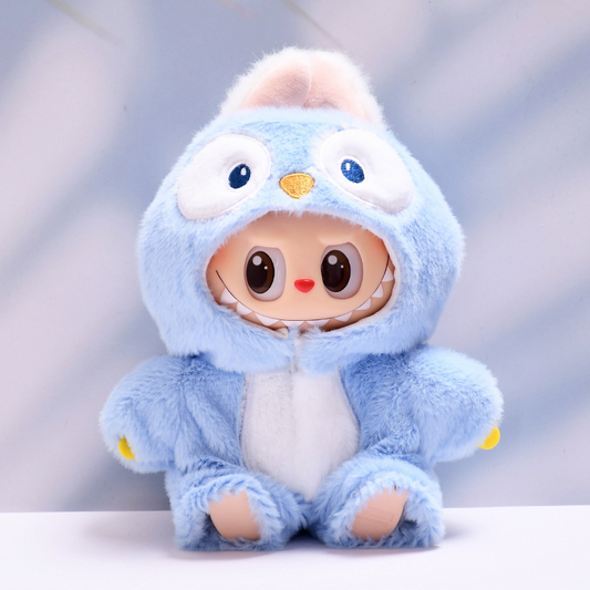 4inch bag charm cute custom clothes outfits - blue penguin bodysuit - 0523