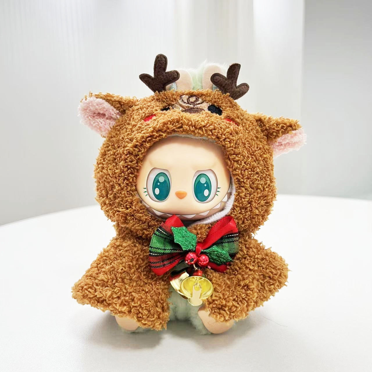 4inch bag charm cute custom clothes outfits - Christmas brown elk